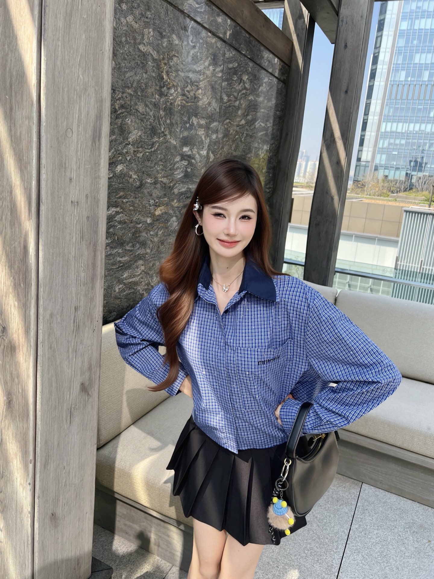 TOP Miu Miu Shirt - Blue