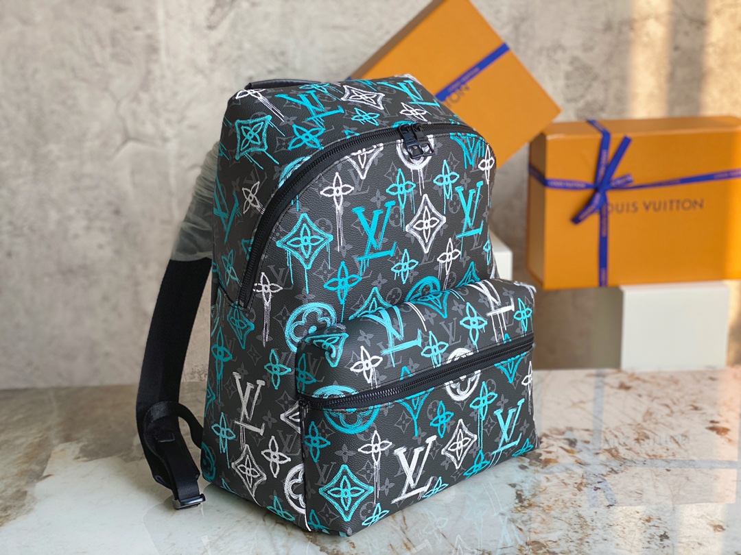 TOP Louis Vuitton LV Men's Apollo Backpack - 40.0×30.0×20.0cm - Black