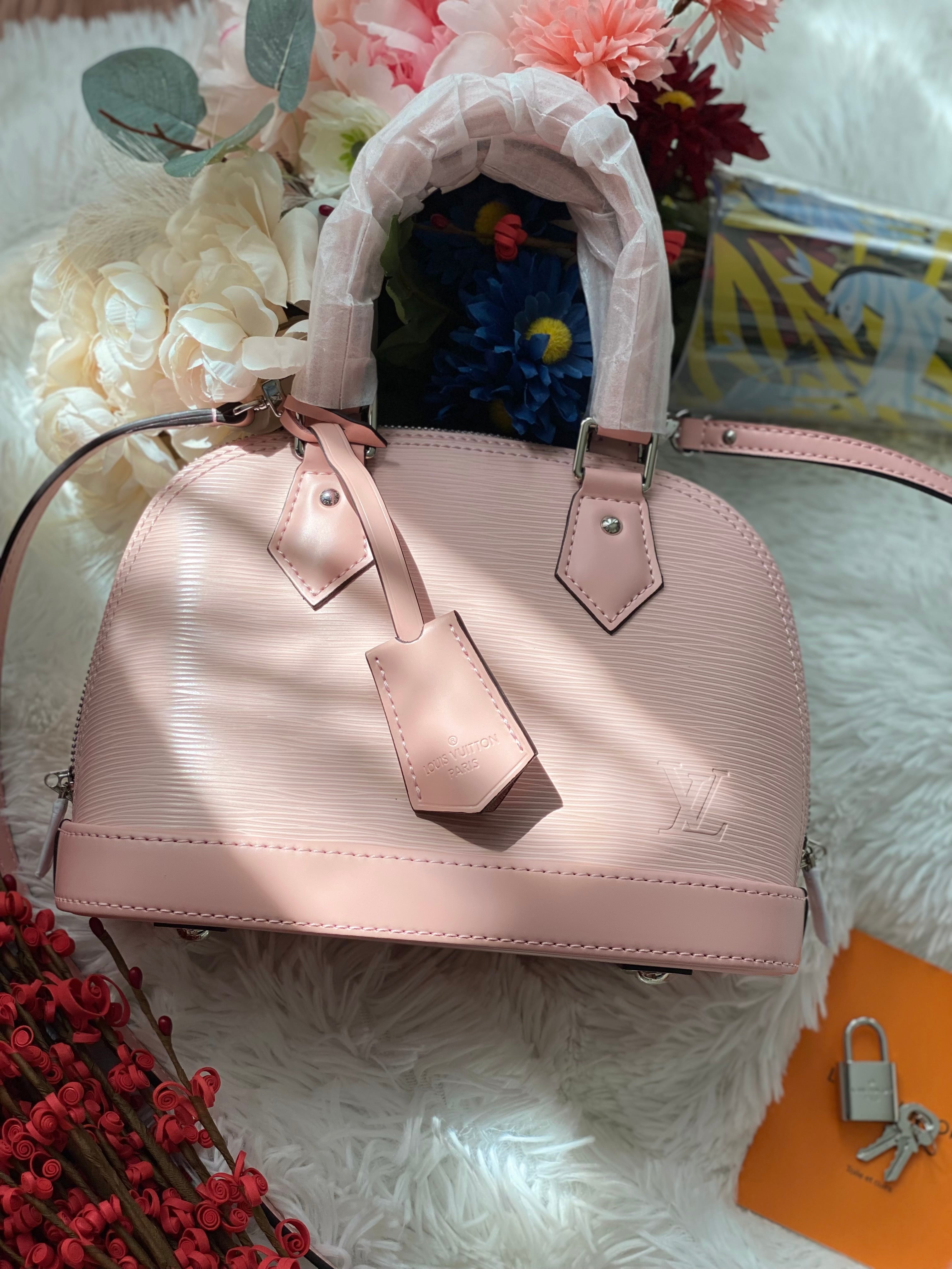 TOP Louis Vuitton LV  Alma BB Epi Leather  23.5X17.5X11.5cm - Pink