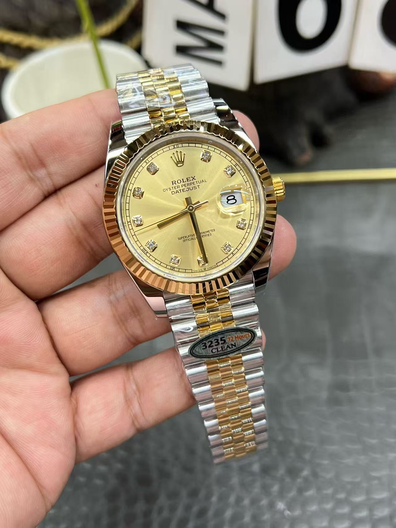 TOP ROLEX Watch - Gold and Silver