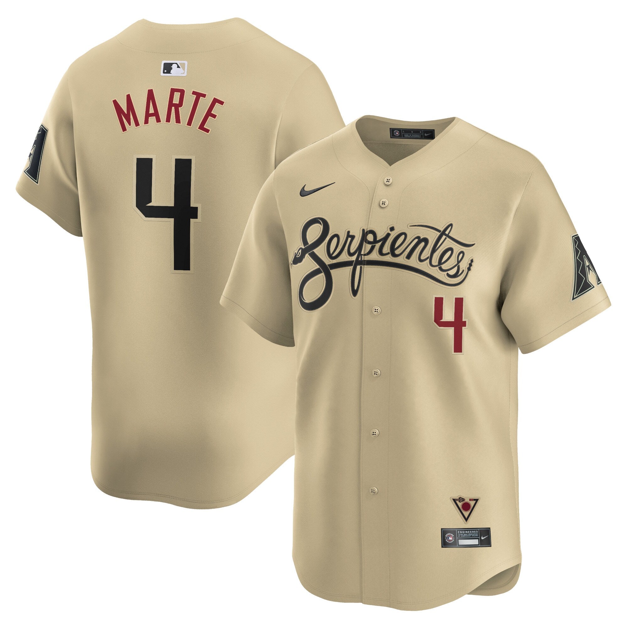 Ketel Marte Arizona Diamondbacks  City Connect Limited Player Jersey - Sand