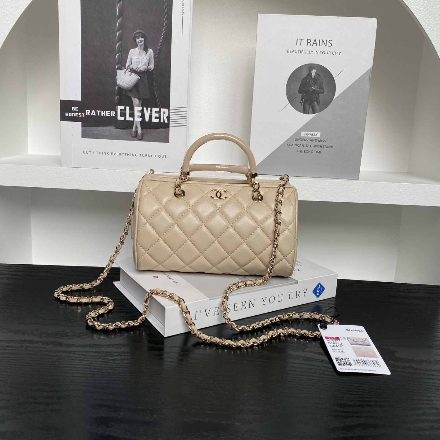 TOP CHANEL Bowling Bag 11.5×18.5×11cm  - 2 Colors