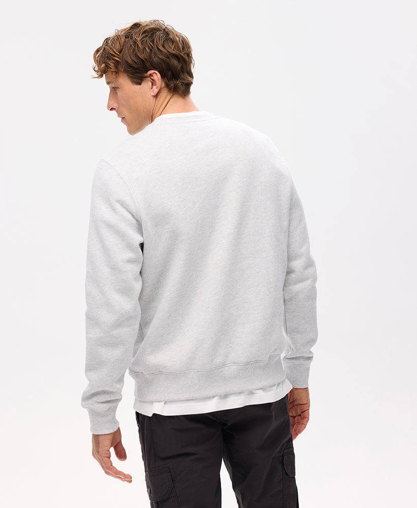 Essential Logo Crew Sweat | Glacier Grey Marle