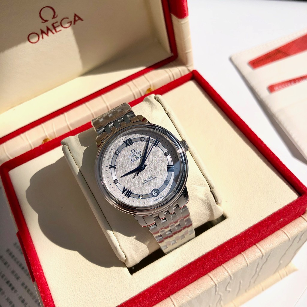 TOP OMEGA 32.7 mm De Ville Ladies Mechanical Watch - 3 Colors