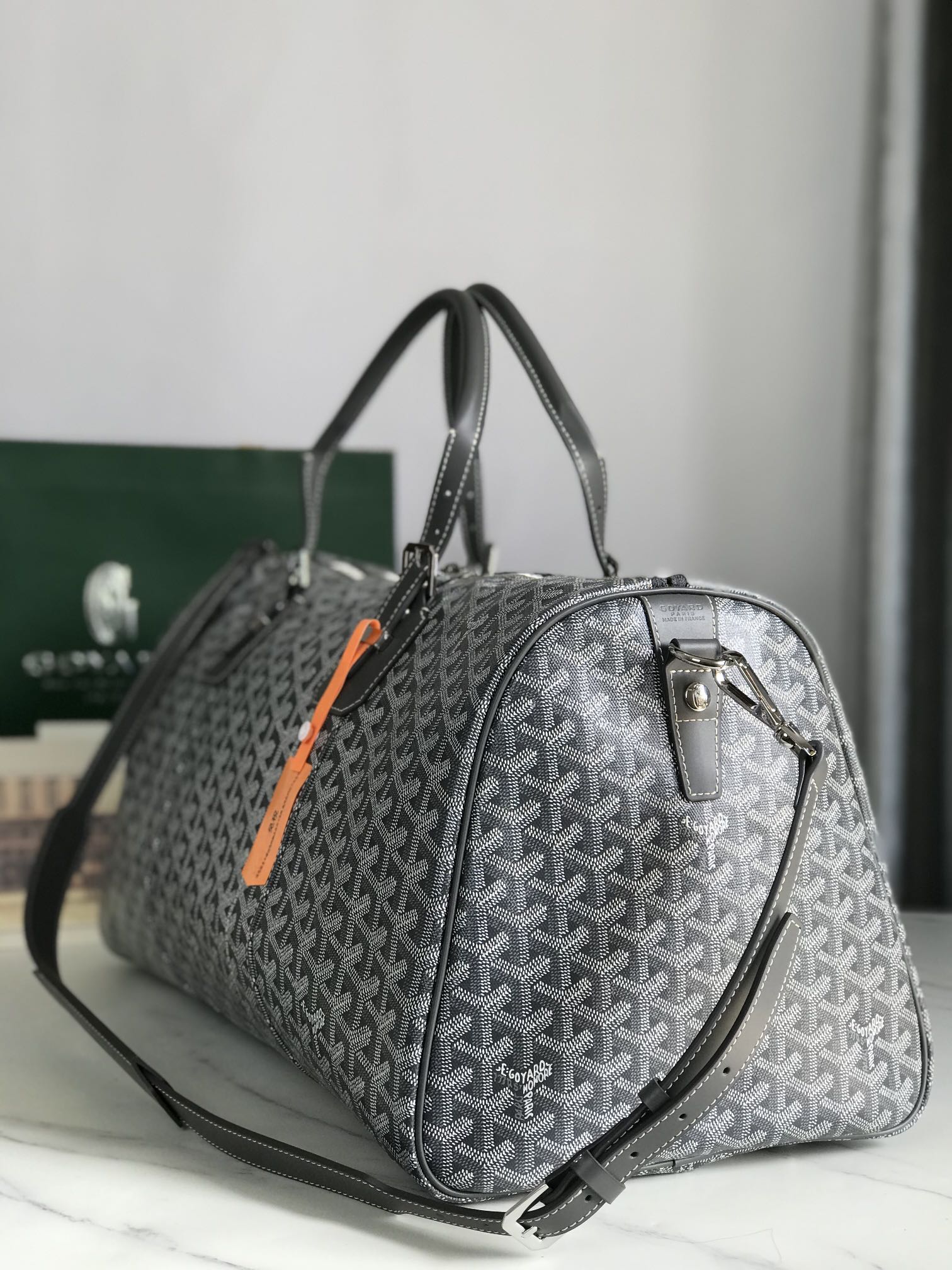 TOP Goyard Boston Travel Bag 50*25*30cm - Gray