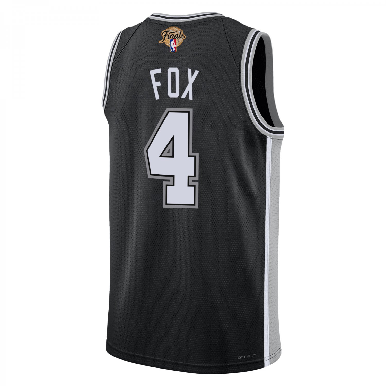 De'Aaron Fox San Antonio Spurs 2026 Finals Jersey - Black
