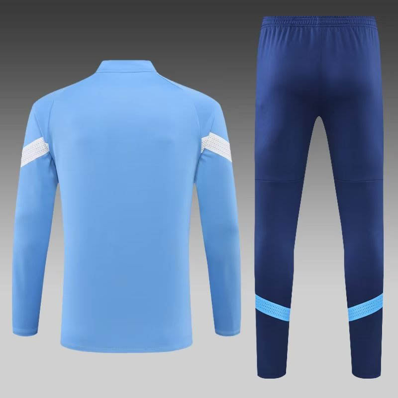 2022/2023 Manchester City Half-Pull Training Suit Blue Football Shirt 1:1 Thai Quality