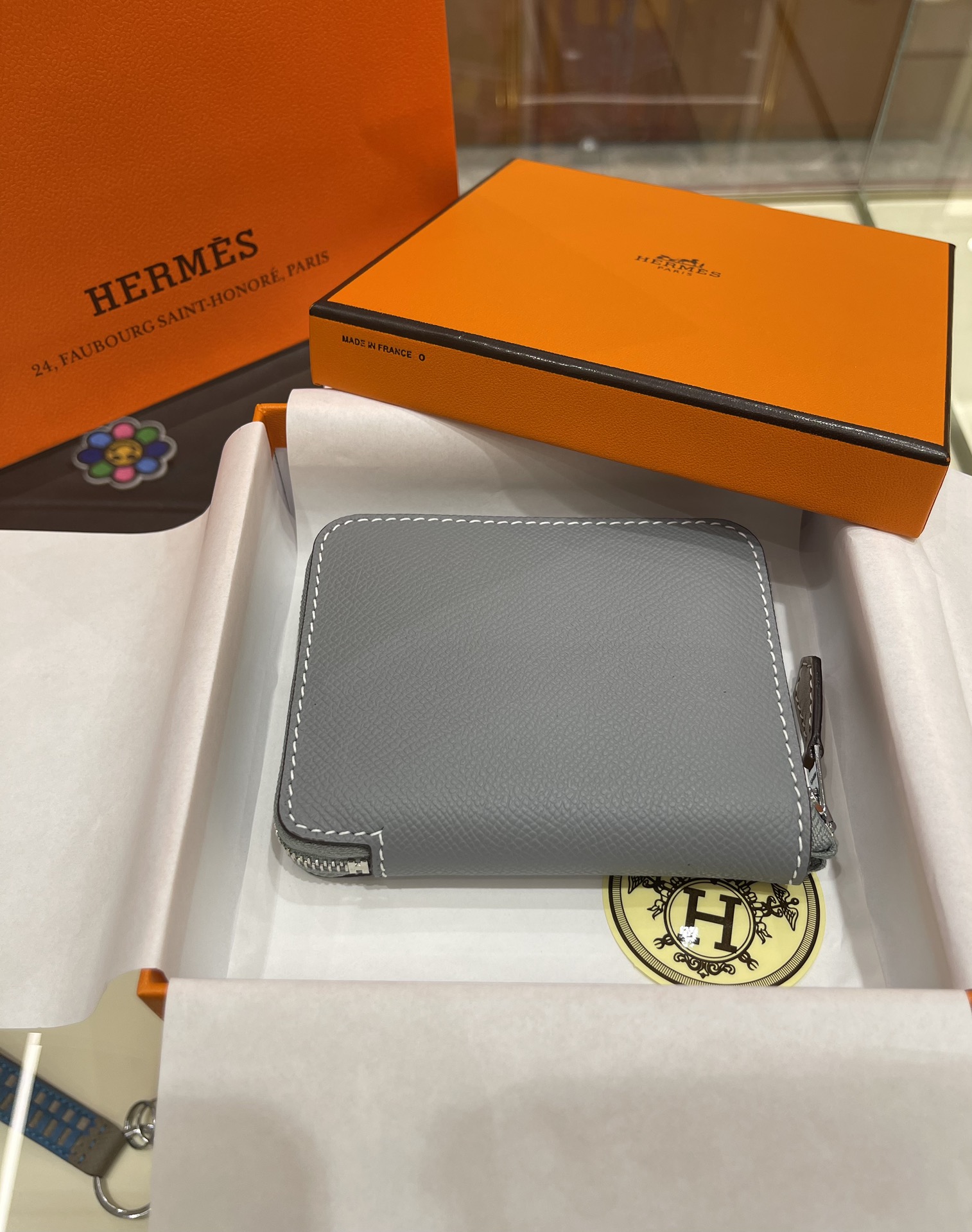 TOP HERMES Compact Wallet  Epsom 11.5*2*9.5cm - 10 Colors - SHW