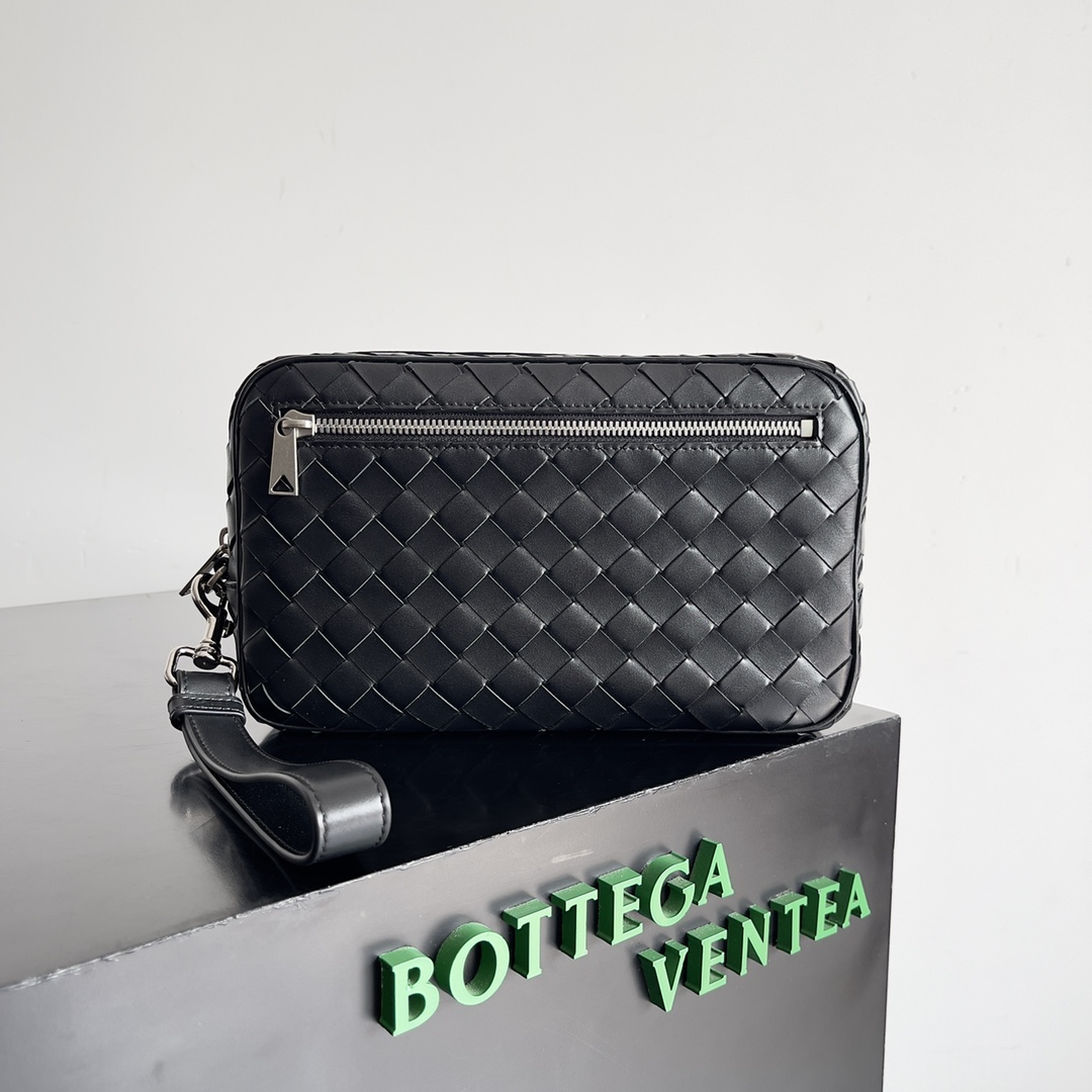 TOP Bottega Veneta BV Intrecciato Woven Wristlet Clutch Bag 25*15*6.5cm - 2 Color