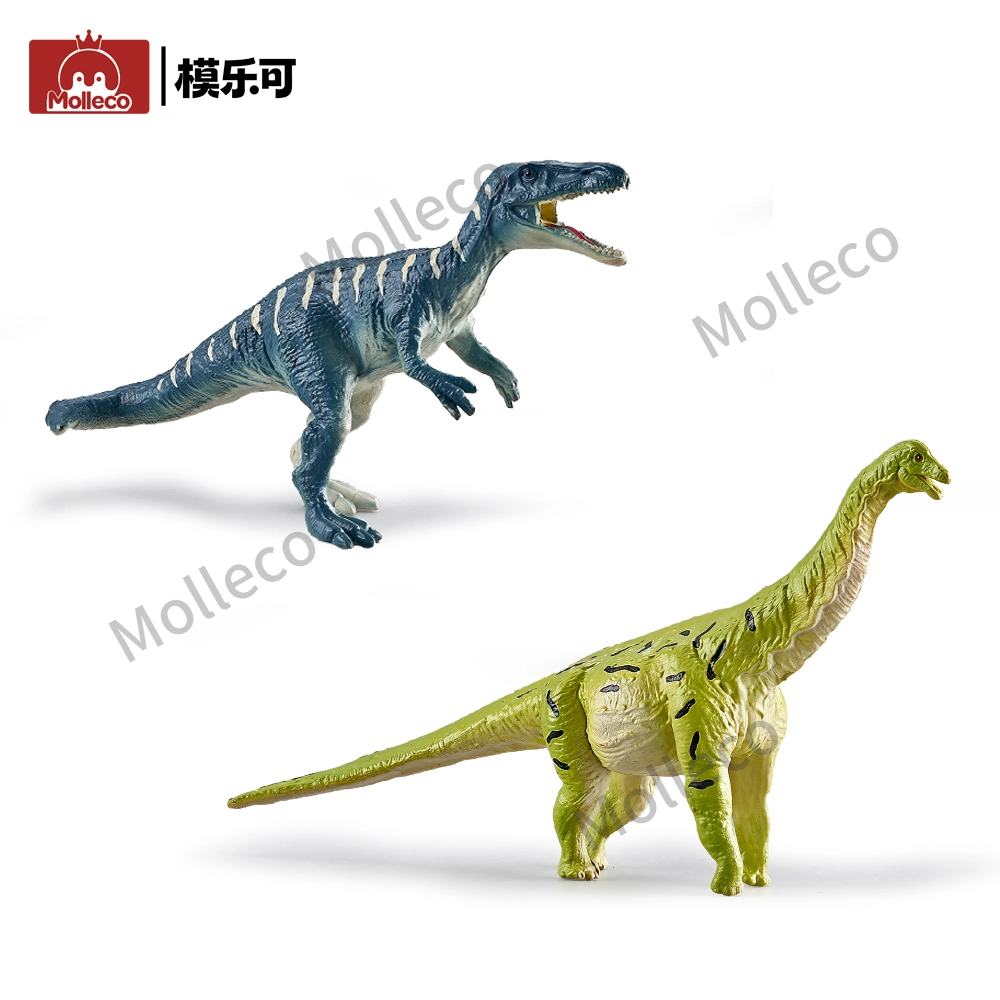 Molleco Dinosaur Figure Toys for Kids and Children Baryonyx+Brontosaurus CP086