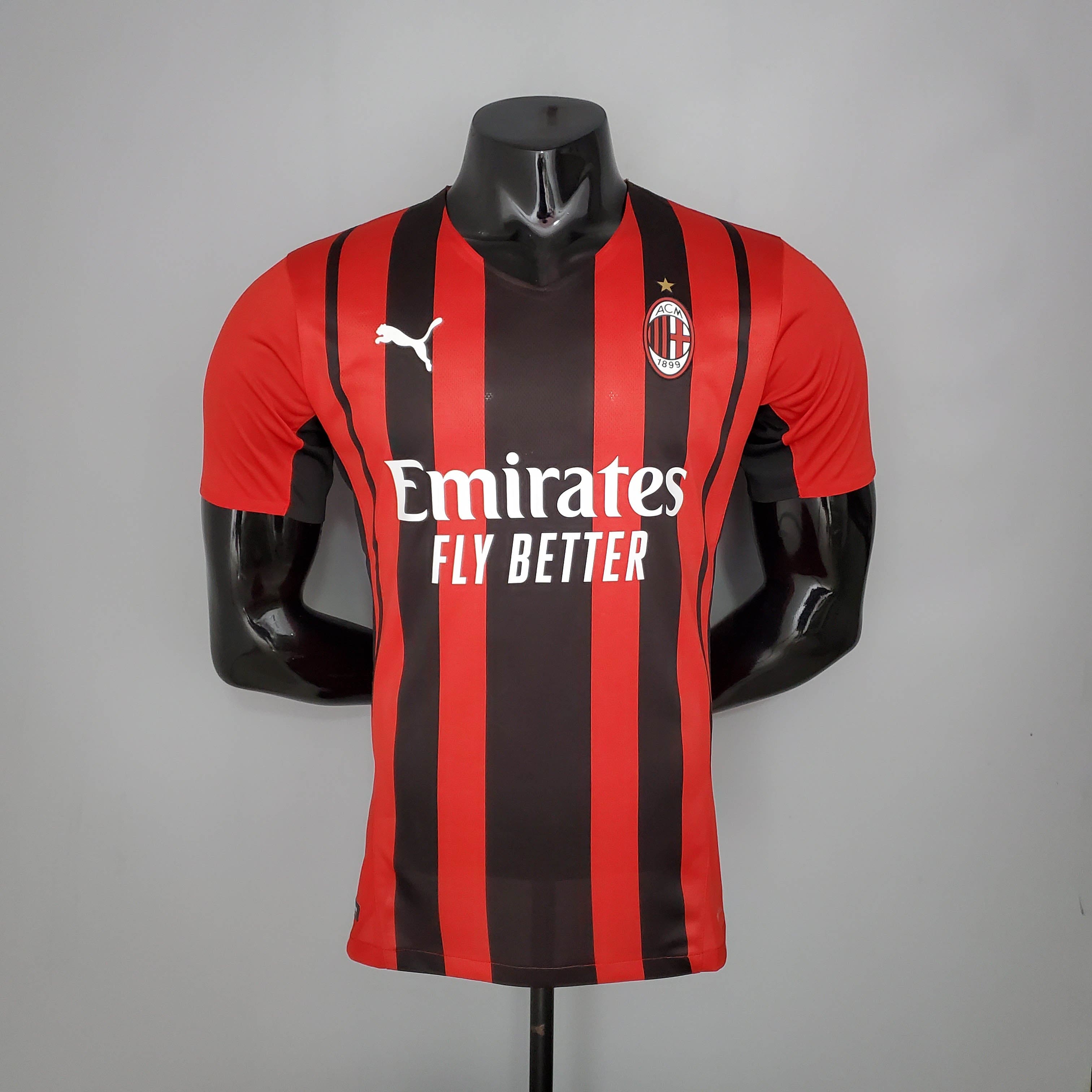 Player Version AC Milan Football Shirt Home 2021/2022 1:1 Thai Quality