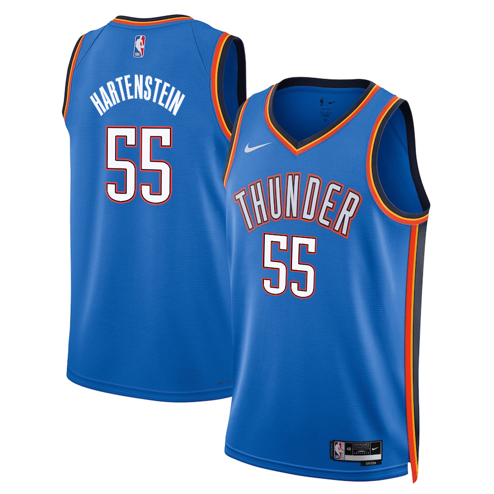 Oklahoma City Thunder Isaiah Hartenstein Blue Jersey - Icon Edition