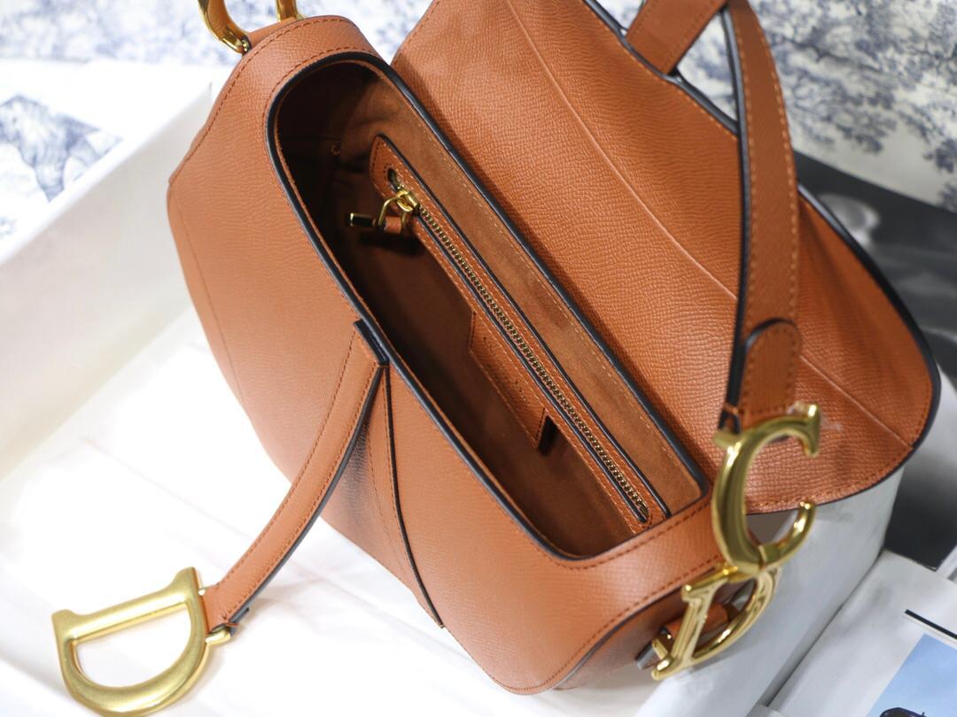 TOP Christian Dior Saddle Bag Medium - Brown