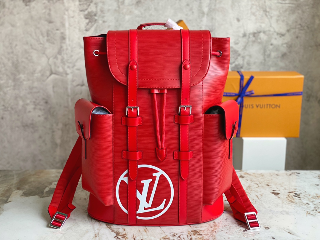 TOP Louis Vuitton LV X Supreme Christopher Backpack 34x13x47cm - 2 Color