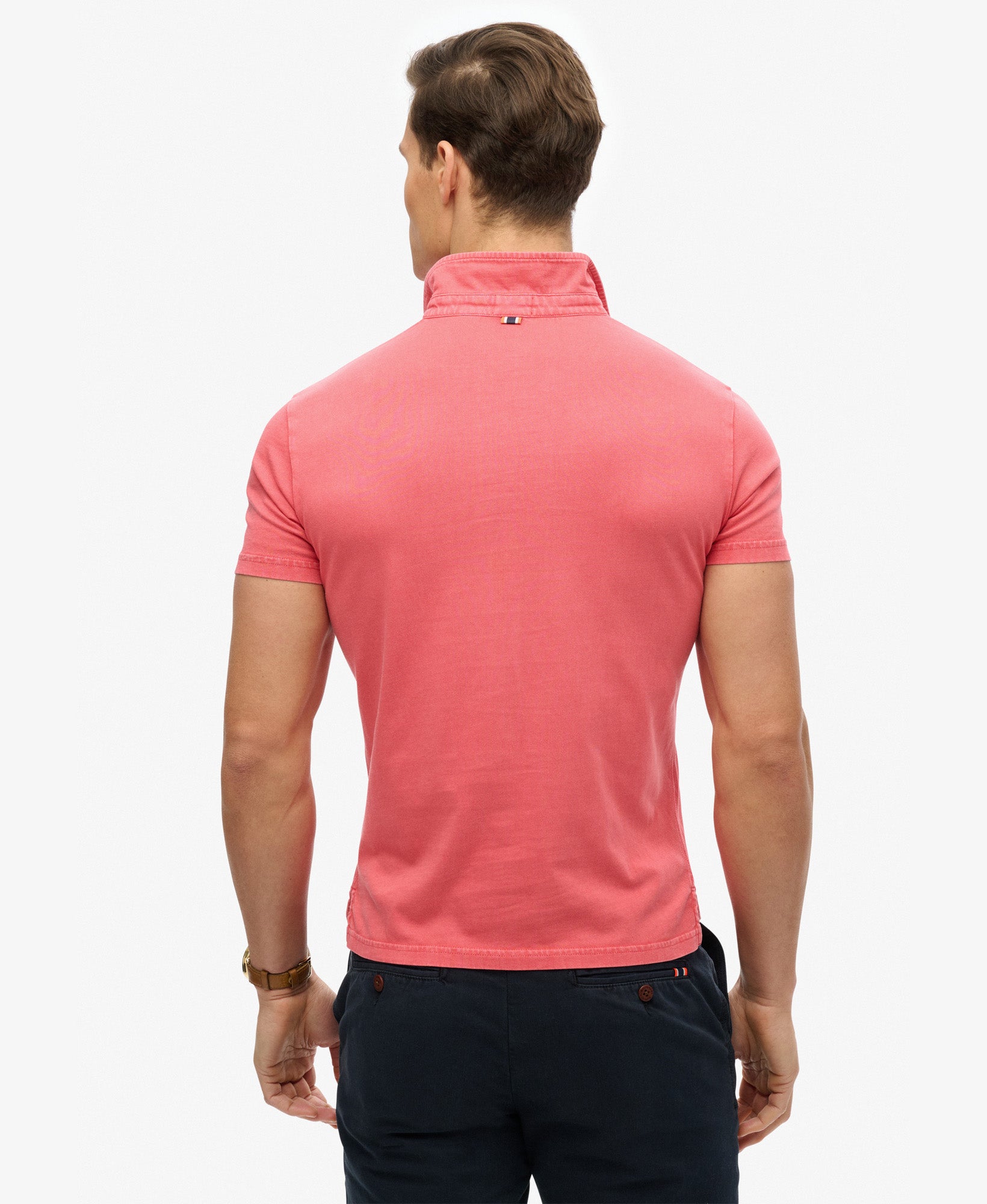 Essential Jersey Polo | Teaberry Red