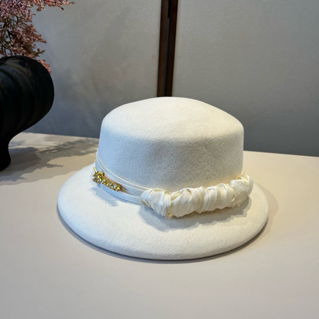 TOP CHANEL Wool Hat - 2 Color