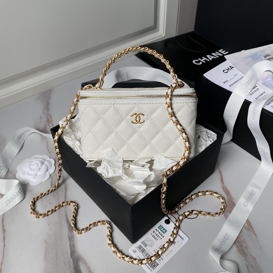TOP CHANEL Vanity Case Top Handle 17x9.5x8 cm - 5 Color