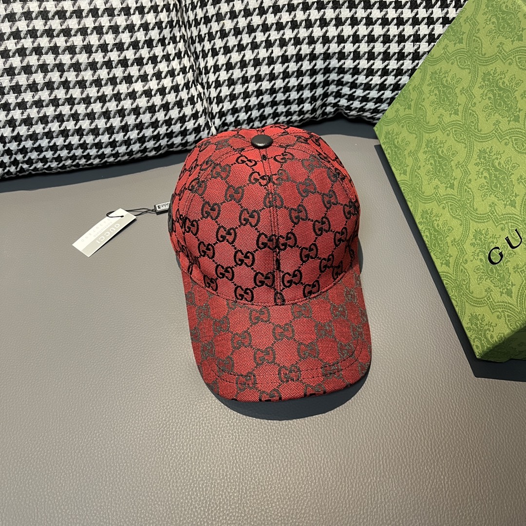 TOP GUCCI Canvas Baseball Cap - Four Colors