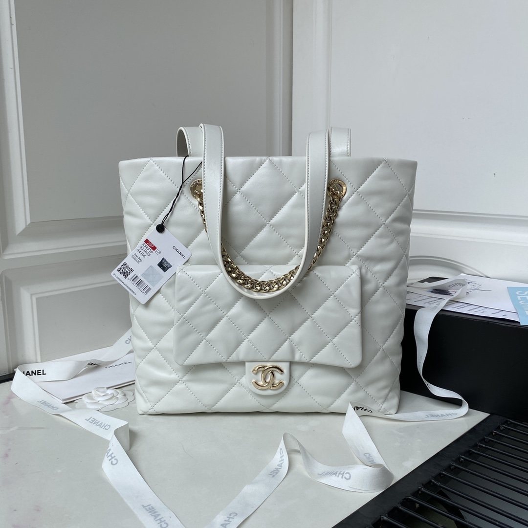 TOP CHANEL 23𝑩𝑨𝑮  𝑻𝒐𝒕𝒆 Calfskin Bag 33*31*10cm - Two Colors