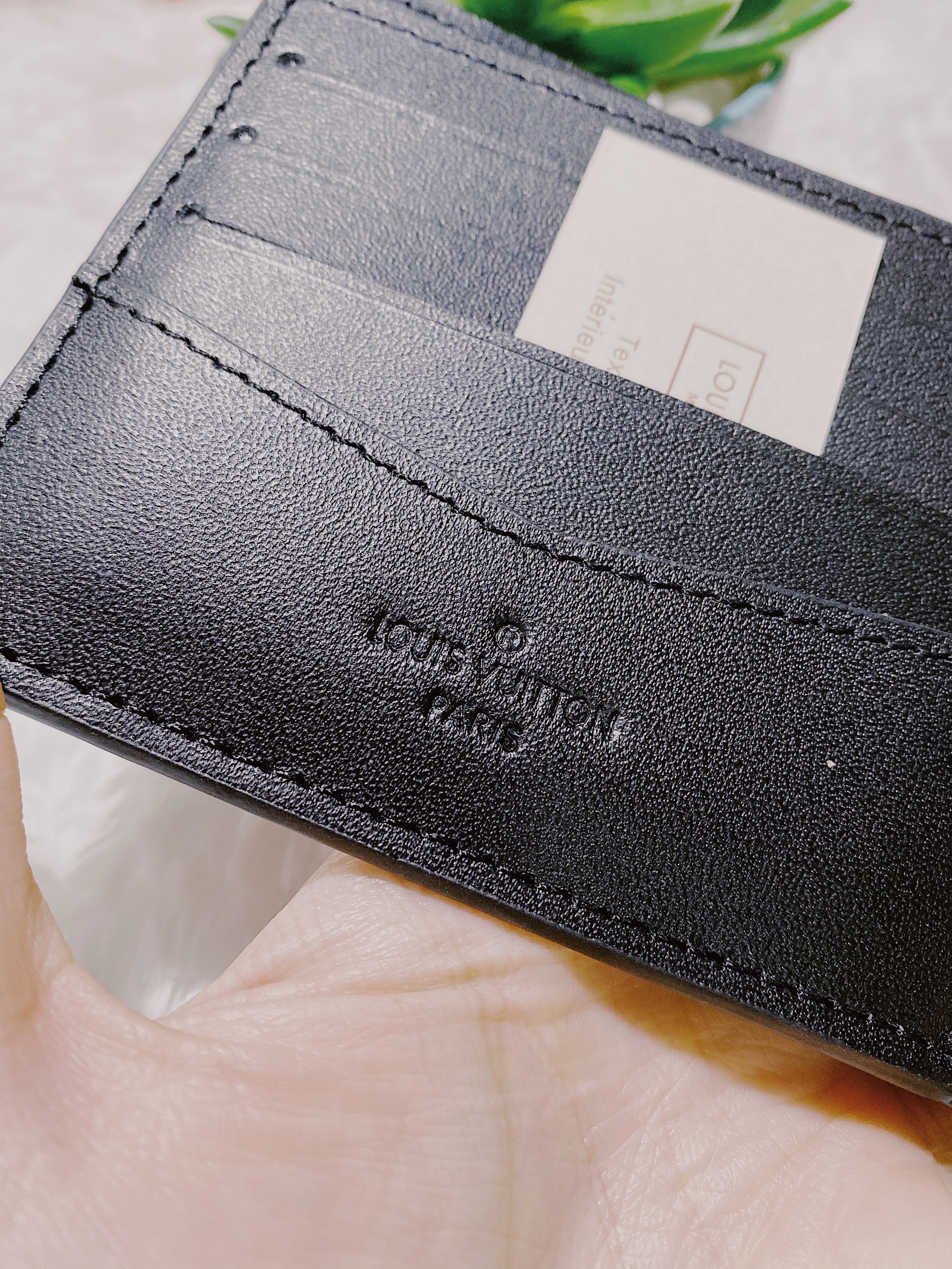 TOP Louis Vuitton LV LV Monogram Street Style Leather Folding Wallet Logo