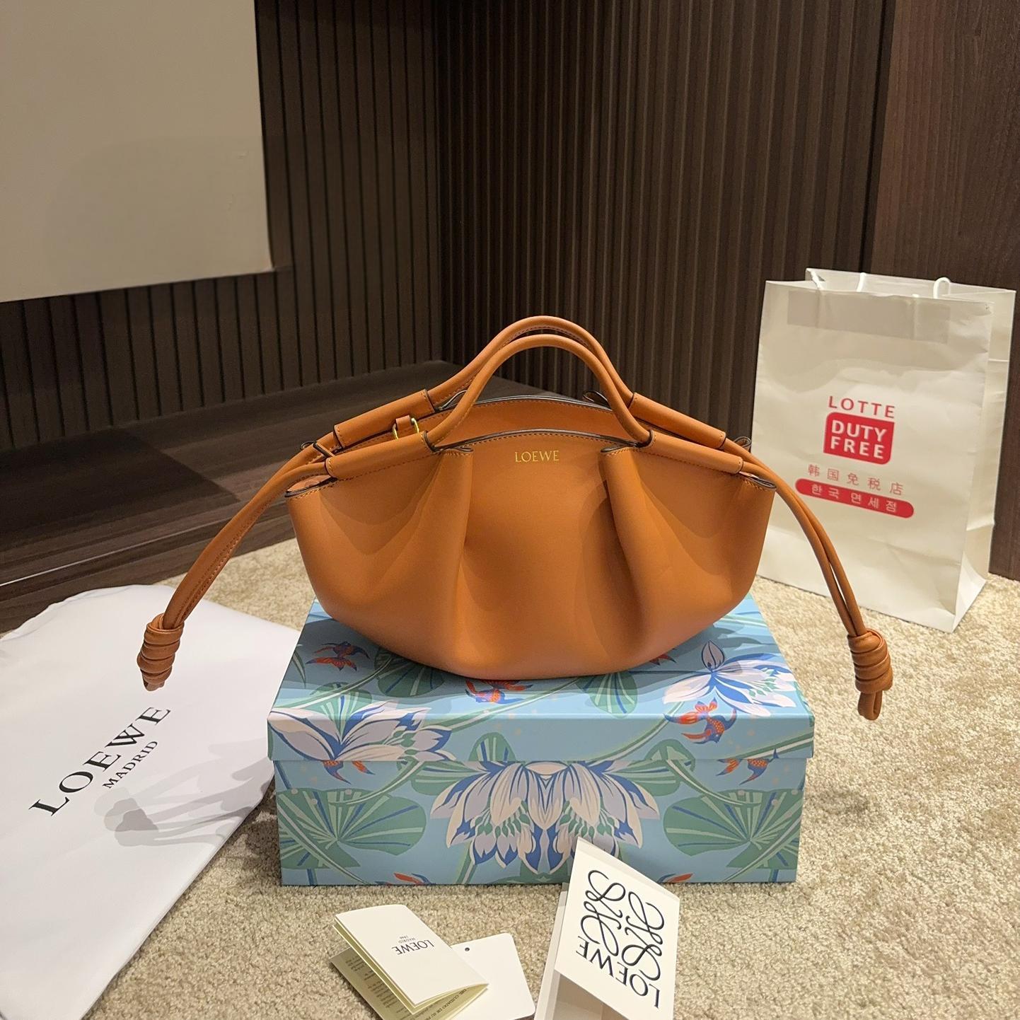 Loewe Shiny Nappa Calfskin Paseo Bag  (Replica)