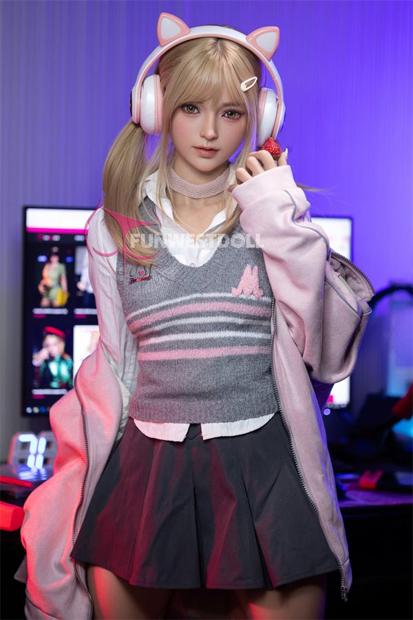 EU In Stock - 159cm/5ft3 A-cup American Cosplay STPE Sex Doll - #038 Natural Alice