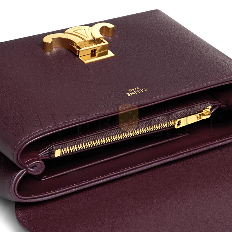 CELINE TEEN NINO BAG IN SUPPLE GRAINED CALFSKIN 118113FXK.28DG (20.5*13*8cm)