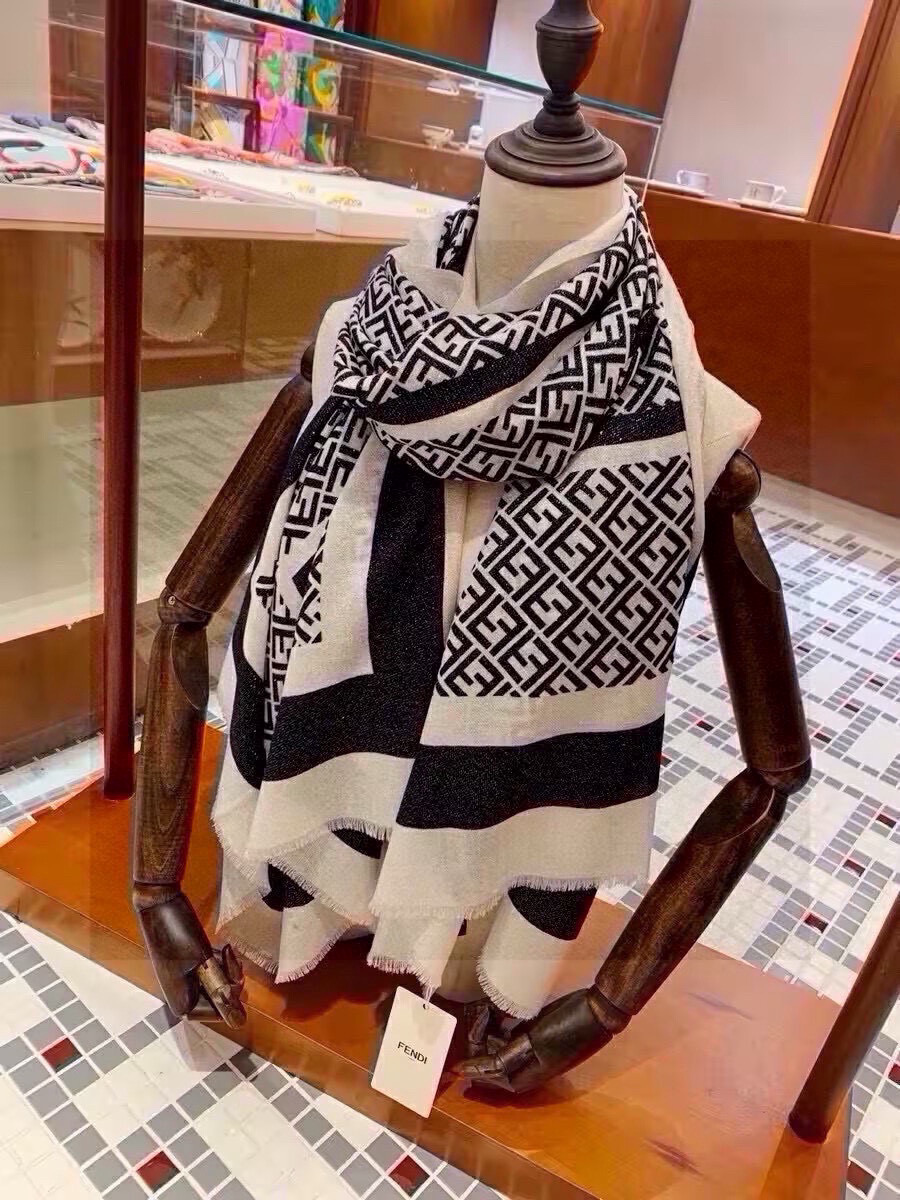 TOP FENDI FF  Cashmere Scarf 100*200cm - 2 Colors