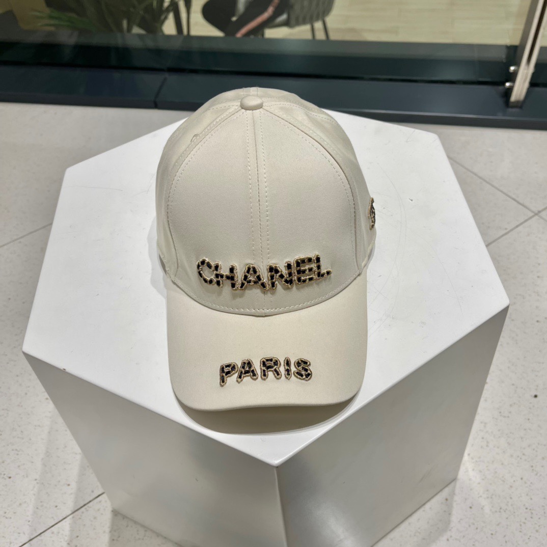TOP CHANEL Embroidered Baseball Cap - 3 Colors