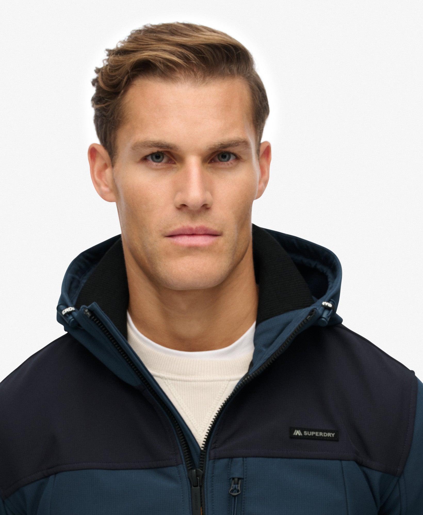 Hooded Softshell Tech Trekker | Flex Navy