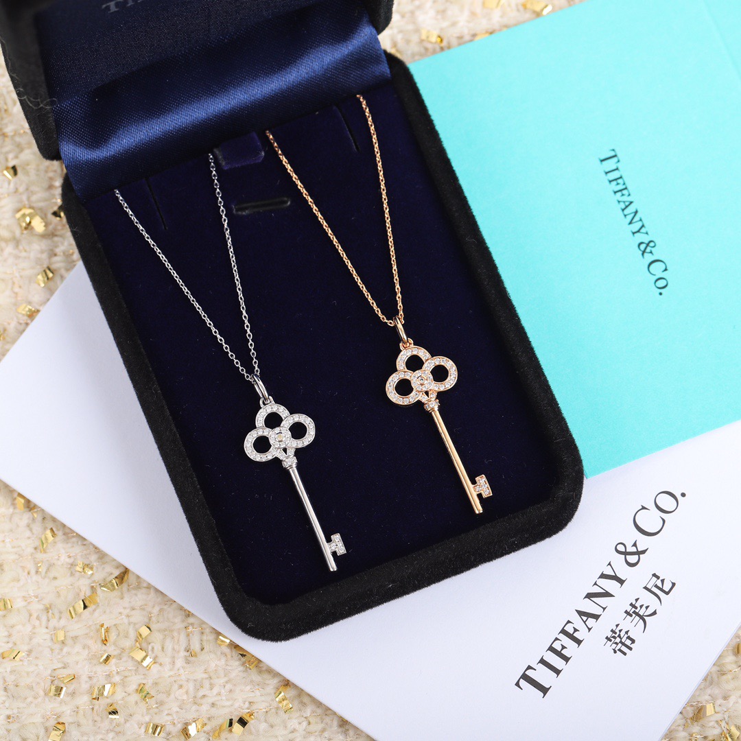 TOP Tiffany & Co. Key Necklace - 2 Color