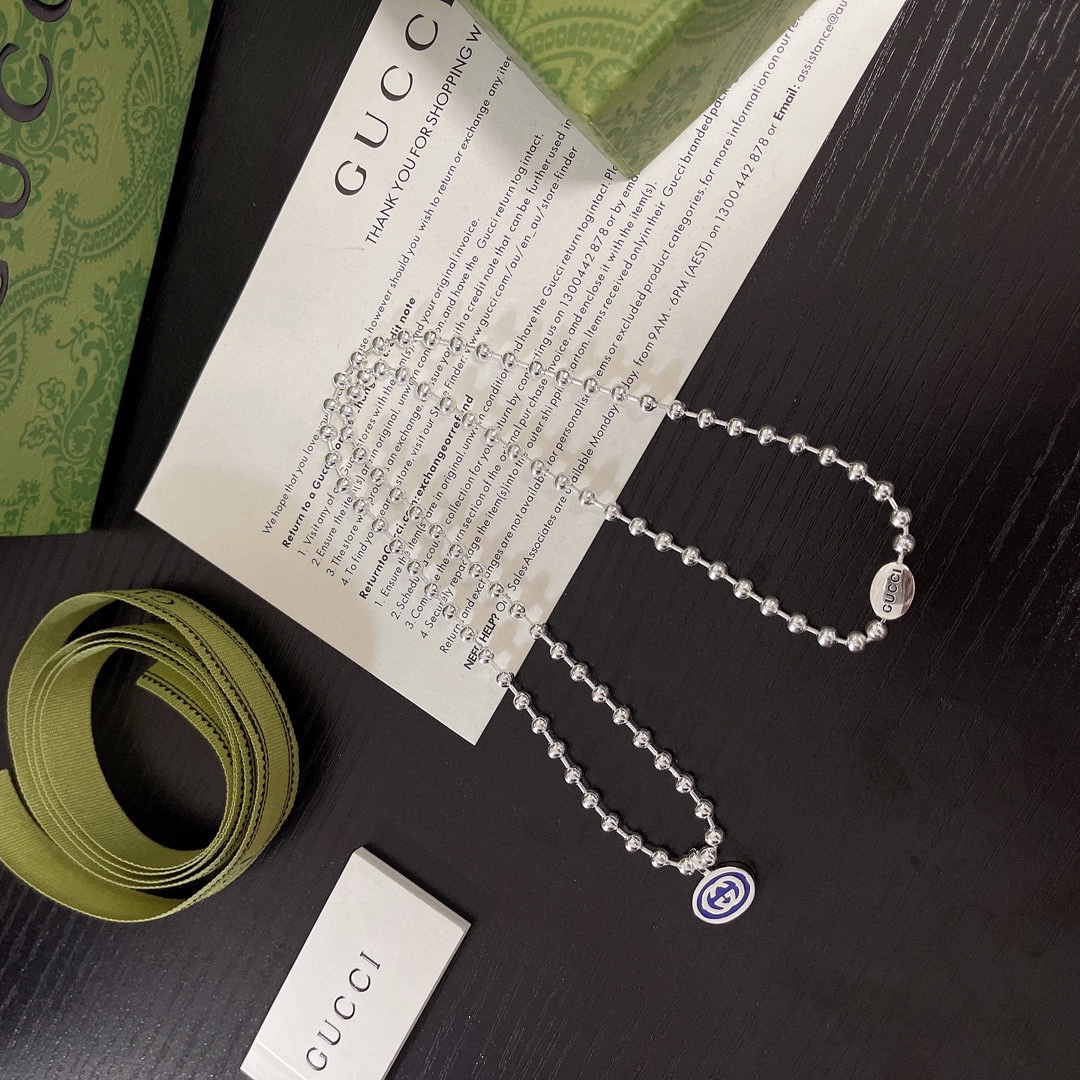 TOP GUCCI  Necklace - Sliver