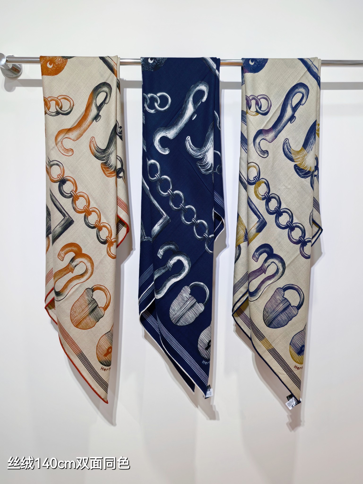 TOP HERMES Square Silk and Wool Scarf 140x140cm - 3 Colors