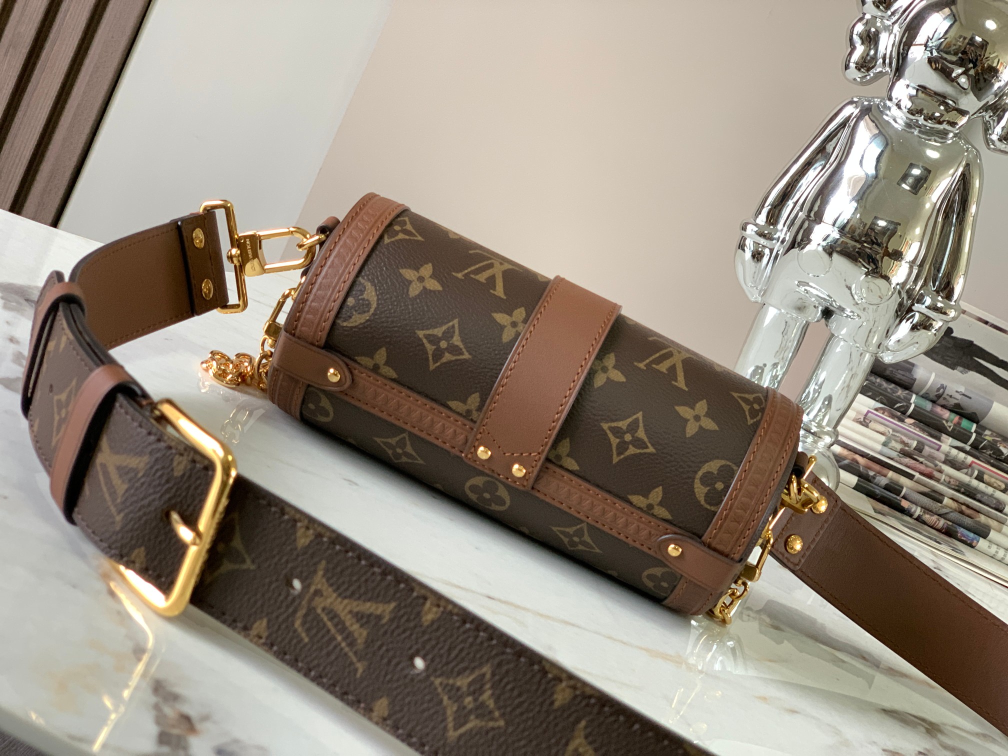 TOP Louis Vuitton LV Papillon Trunk Handbags 19x9x9cm - GHW