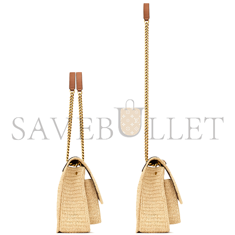 YSL NIKI MEDIUM IN RAFFIA 838875GAAFY2791 (28*20*8.5cm)
