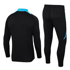 2024-25 Argentina Black Football Half Pull Training Suit