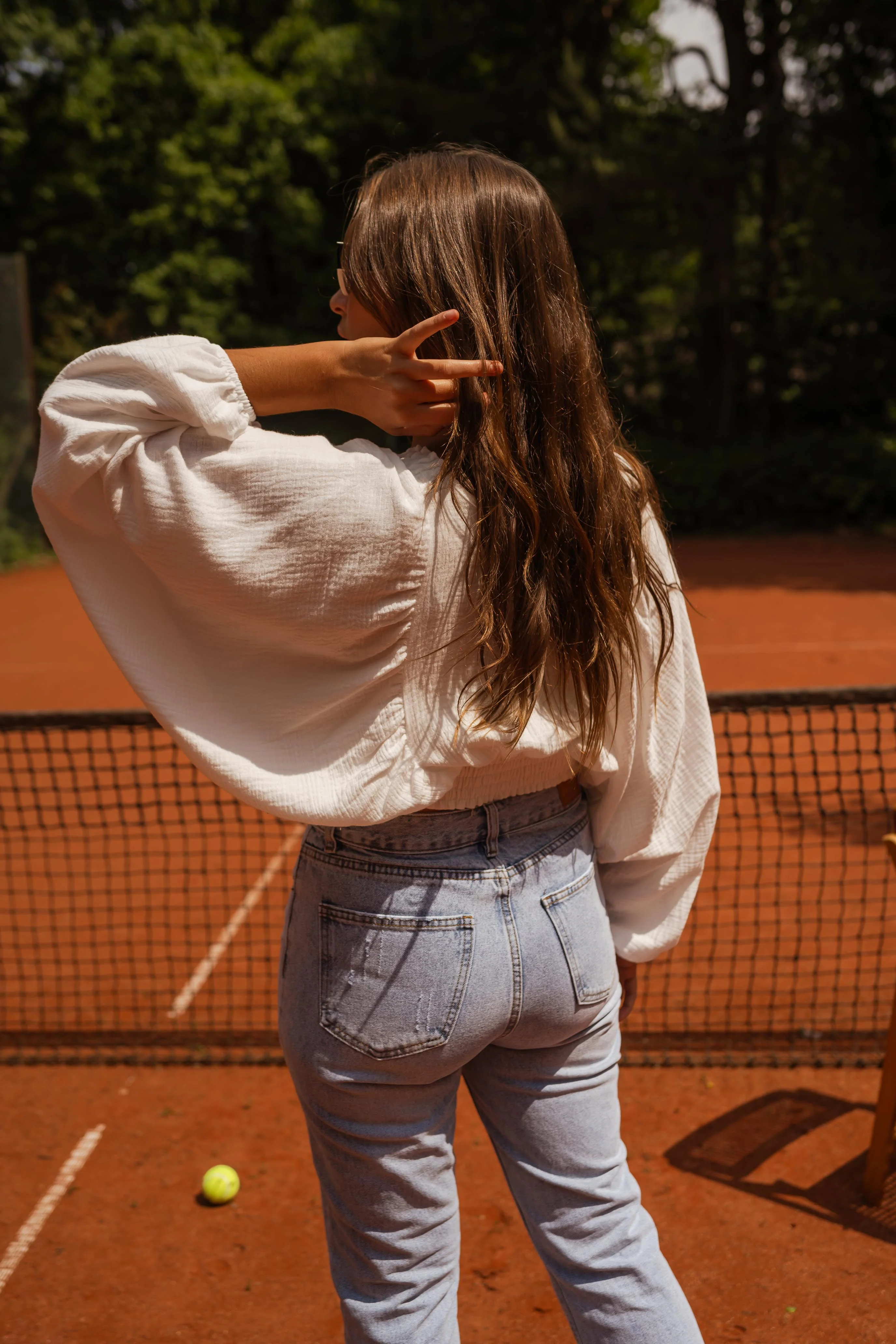 Manoa blouse - white cotton gaze