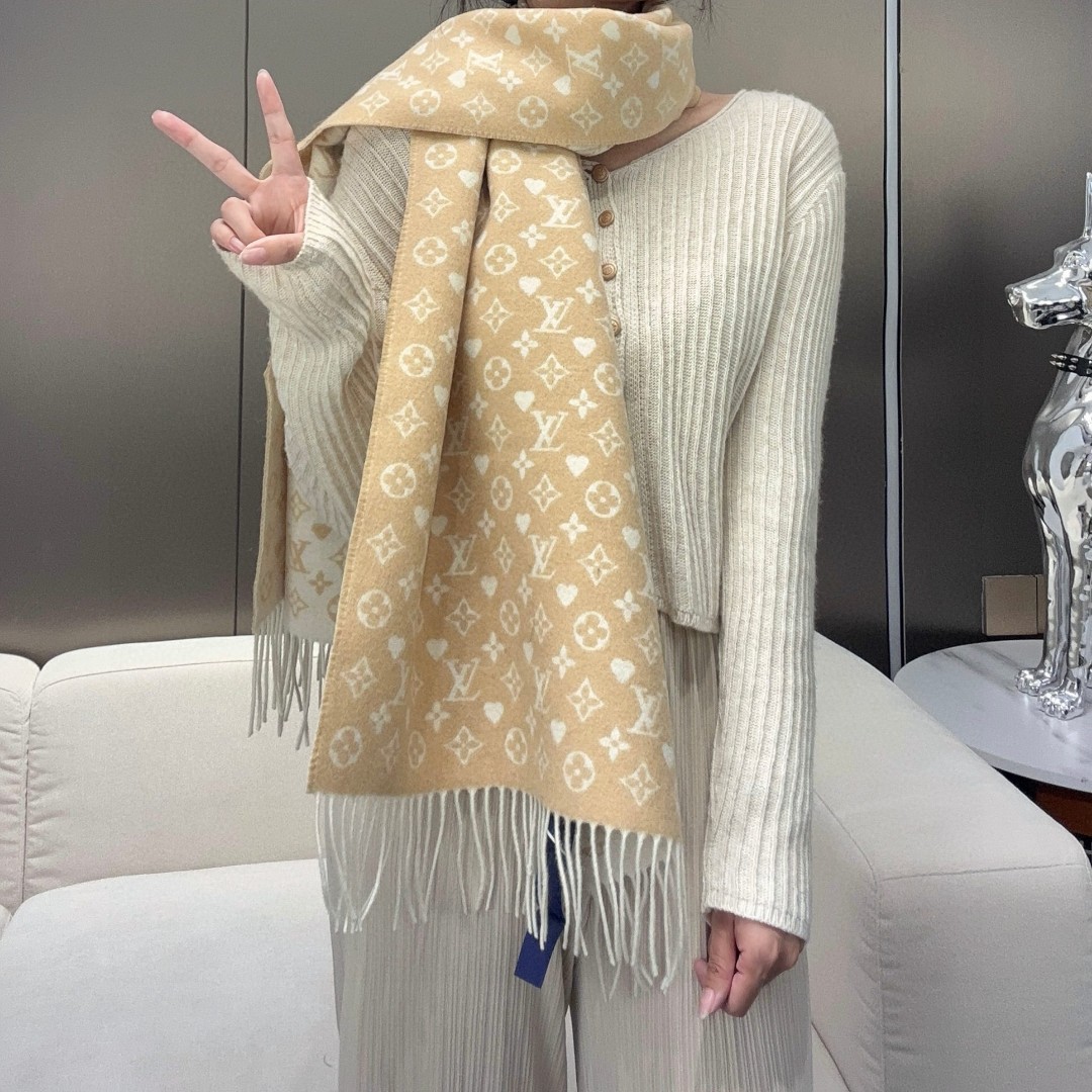 TOP Louis Vuitton LV Monogram Scarf 45X200cm- 4 Color