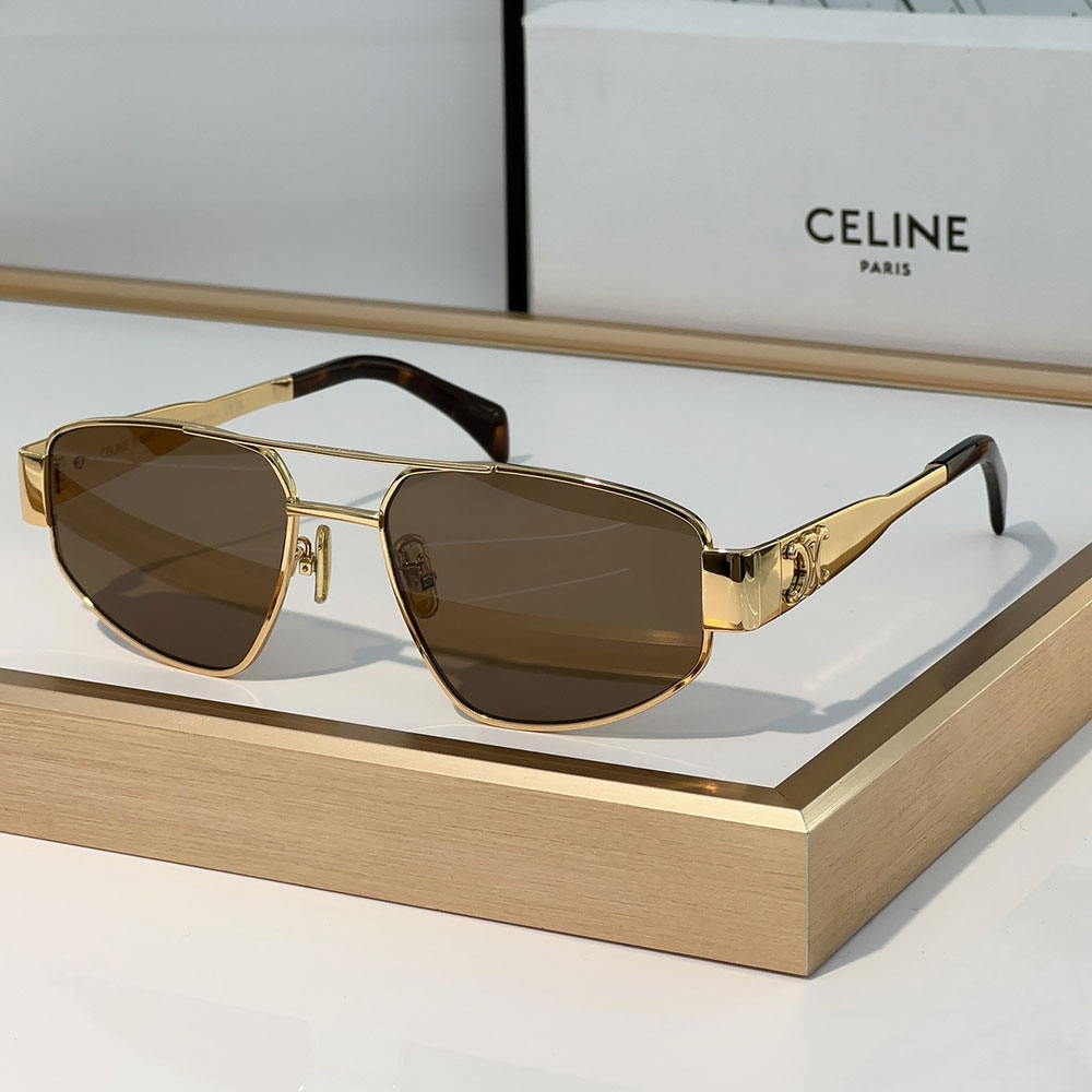 Celine  Metal logo Pattern  sunglasses Top quality （Replica）