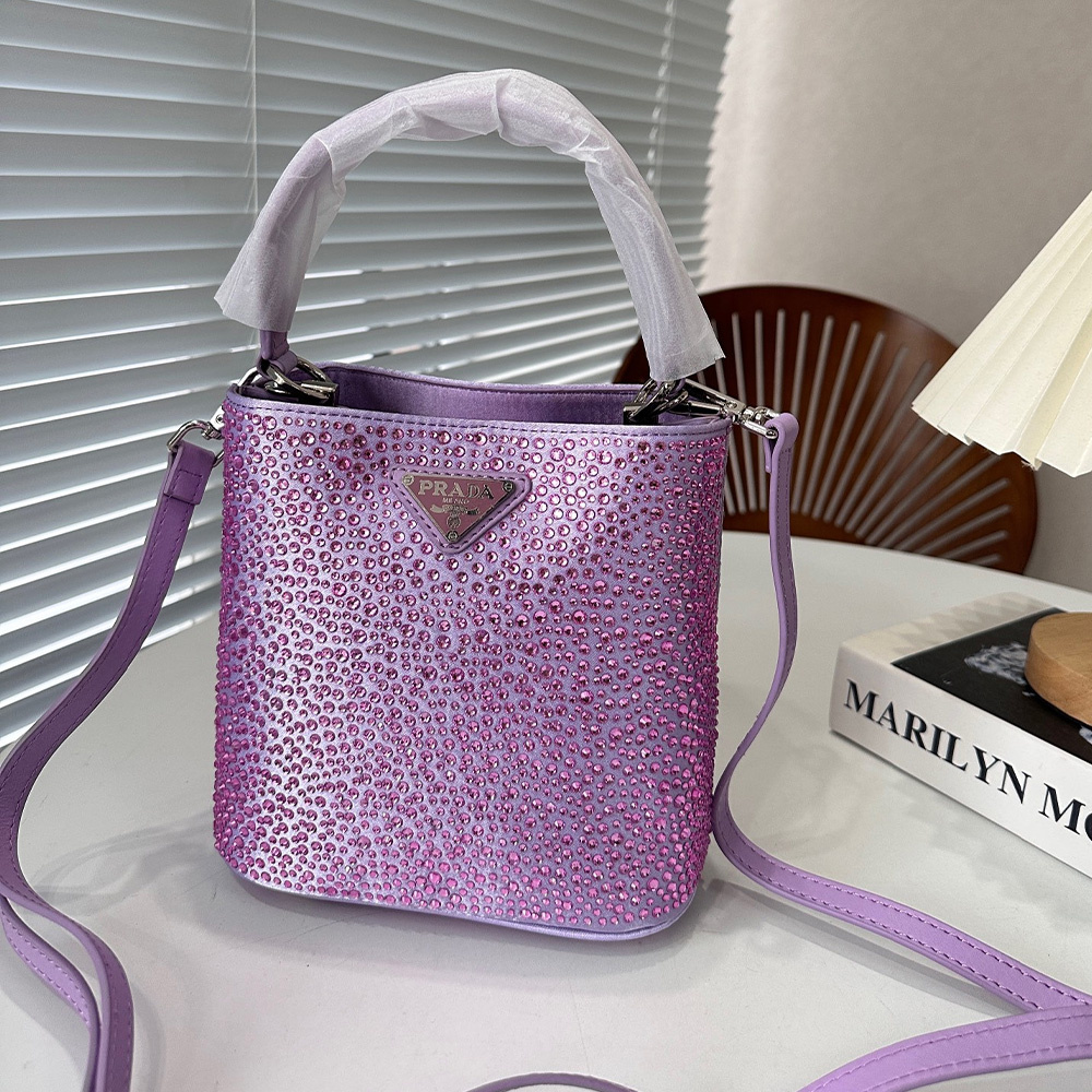 Prada Panier Crystal Tote Shoulder Messenger Bag （Replica）