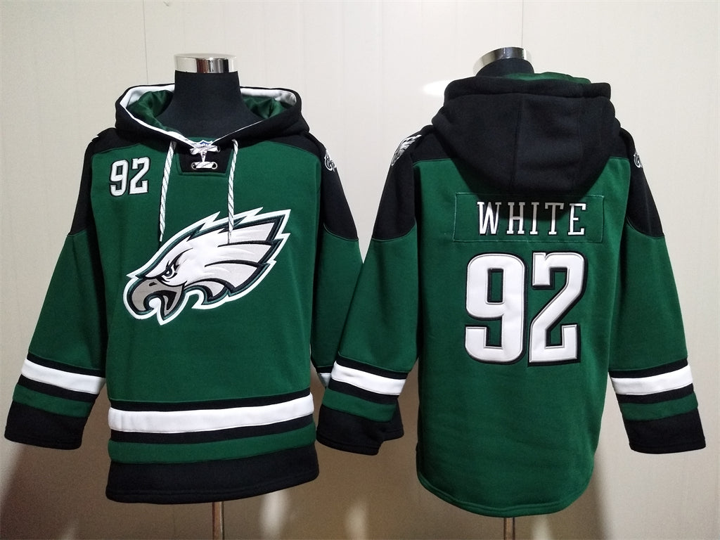 Philadelphia Eagles Hoodie #92 WHITE