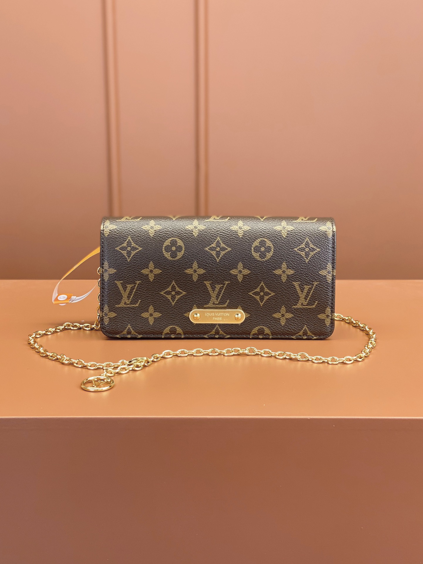 TOP Louis Vuitton LV Wallet On Chain Lily Handbag 20x10x3.5cm - Brown