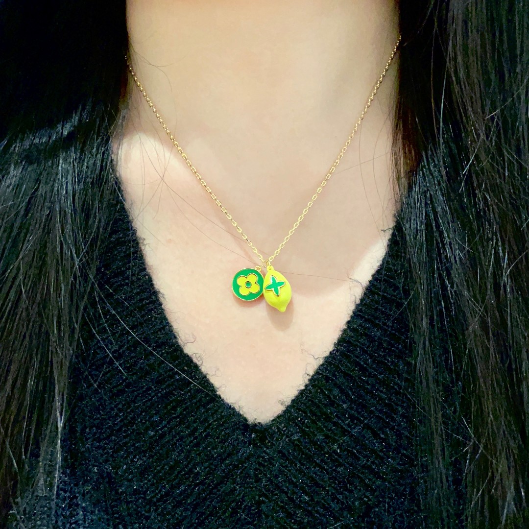 TOP Louis Vuitton LV Lemon Necklace - Yellow
