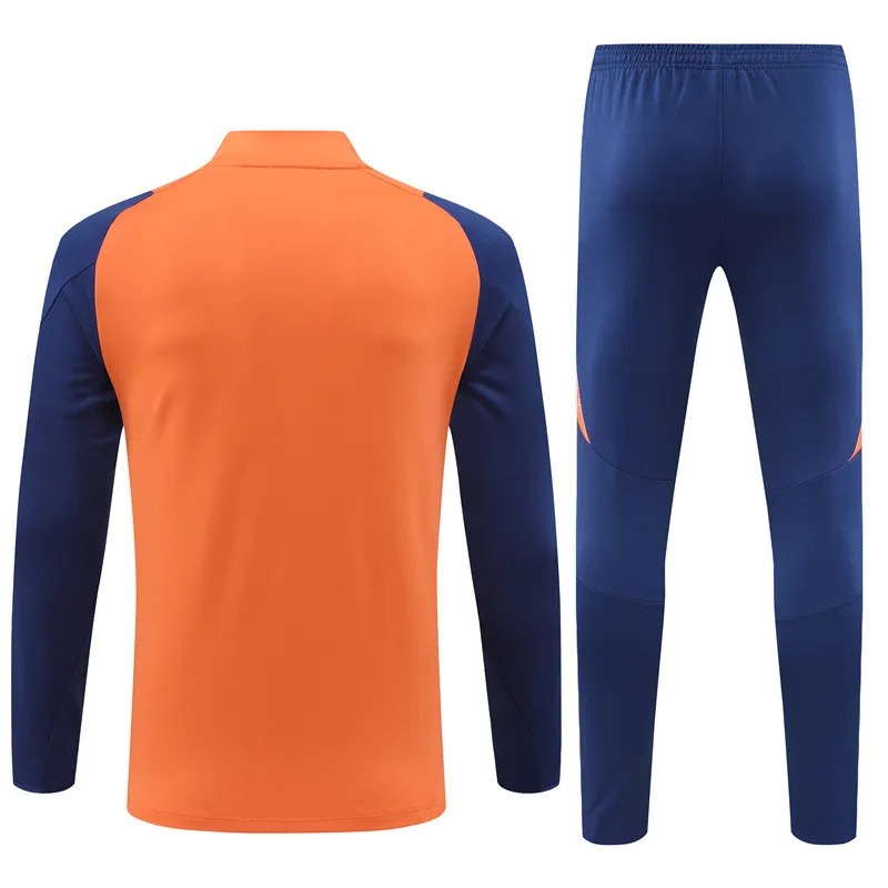 2024-25  Orange Manchester United  Football Half Pull Training Suit