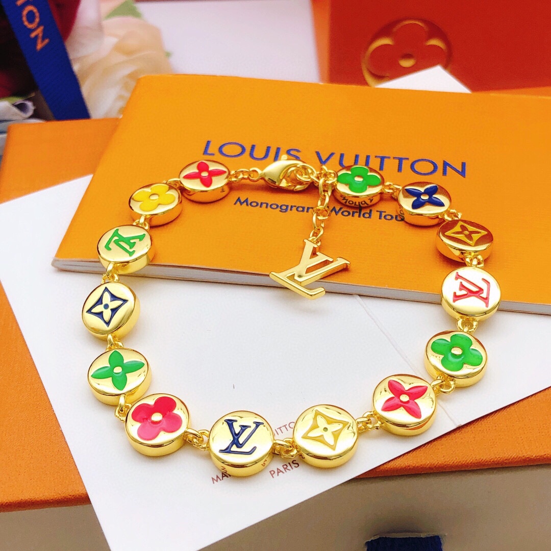 TOP Louis Vuitton LV Bracelet - Gold