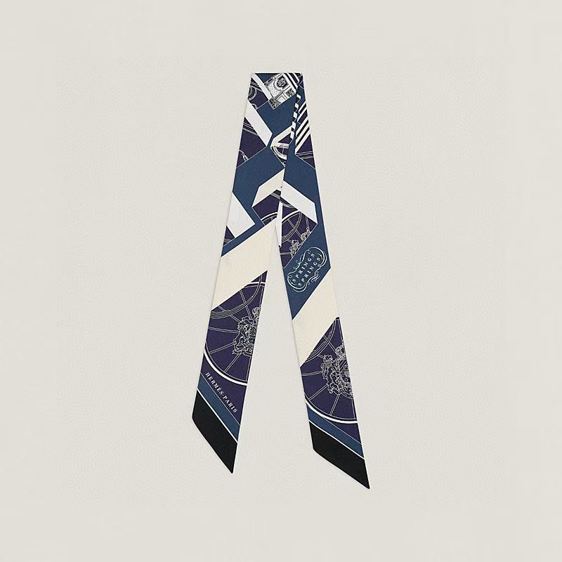 TOP HERMES Twilly Springs Springs Twilly 86 x 5 cm - Four Colours