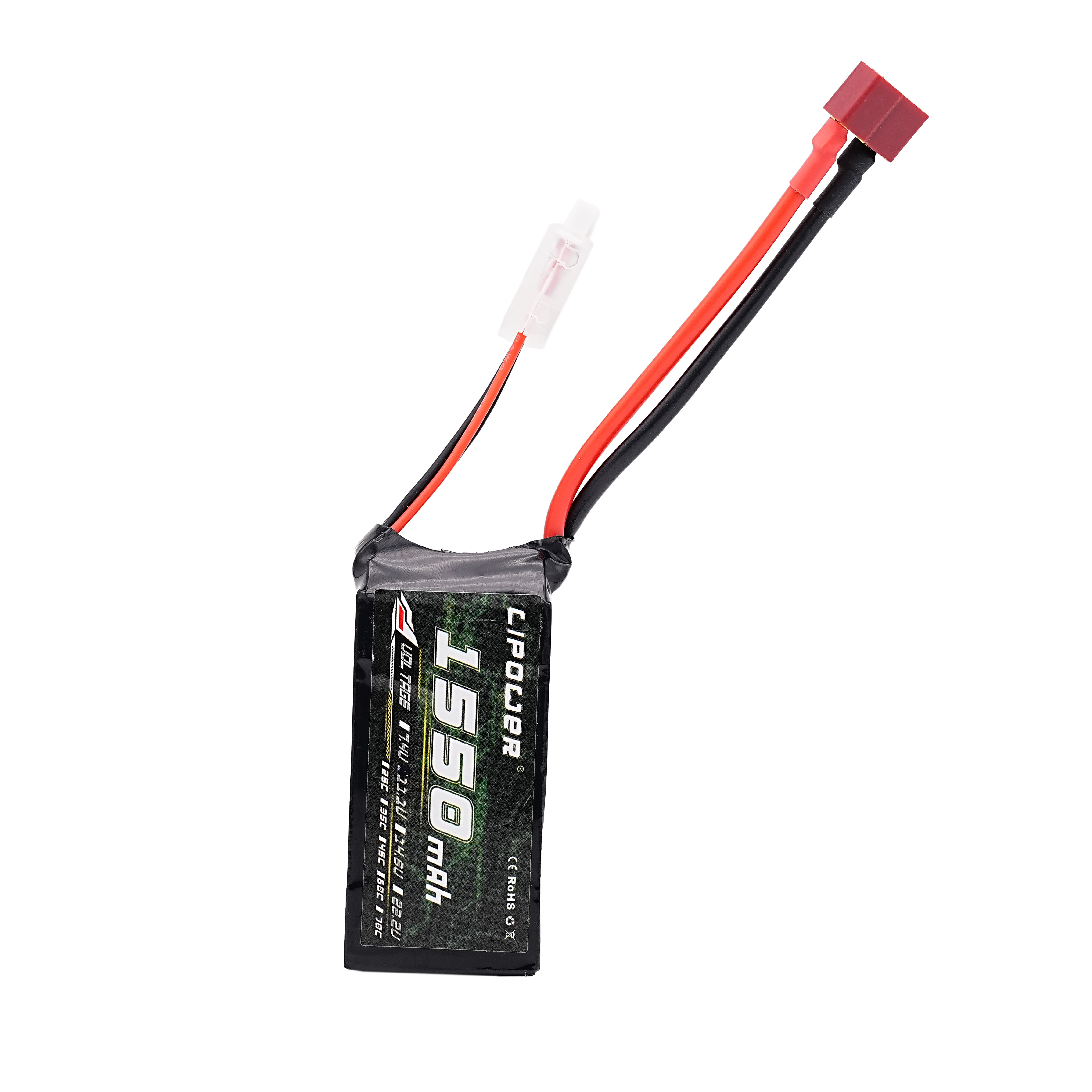 HV High-Energy Density Lithium Battery 6S 35C 1550mAh 1800mAh FPV Drone - lipowbattery