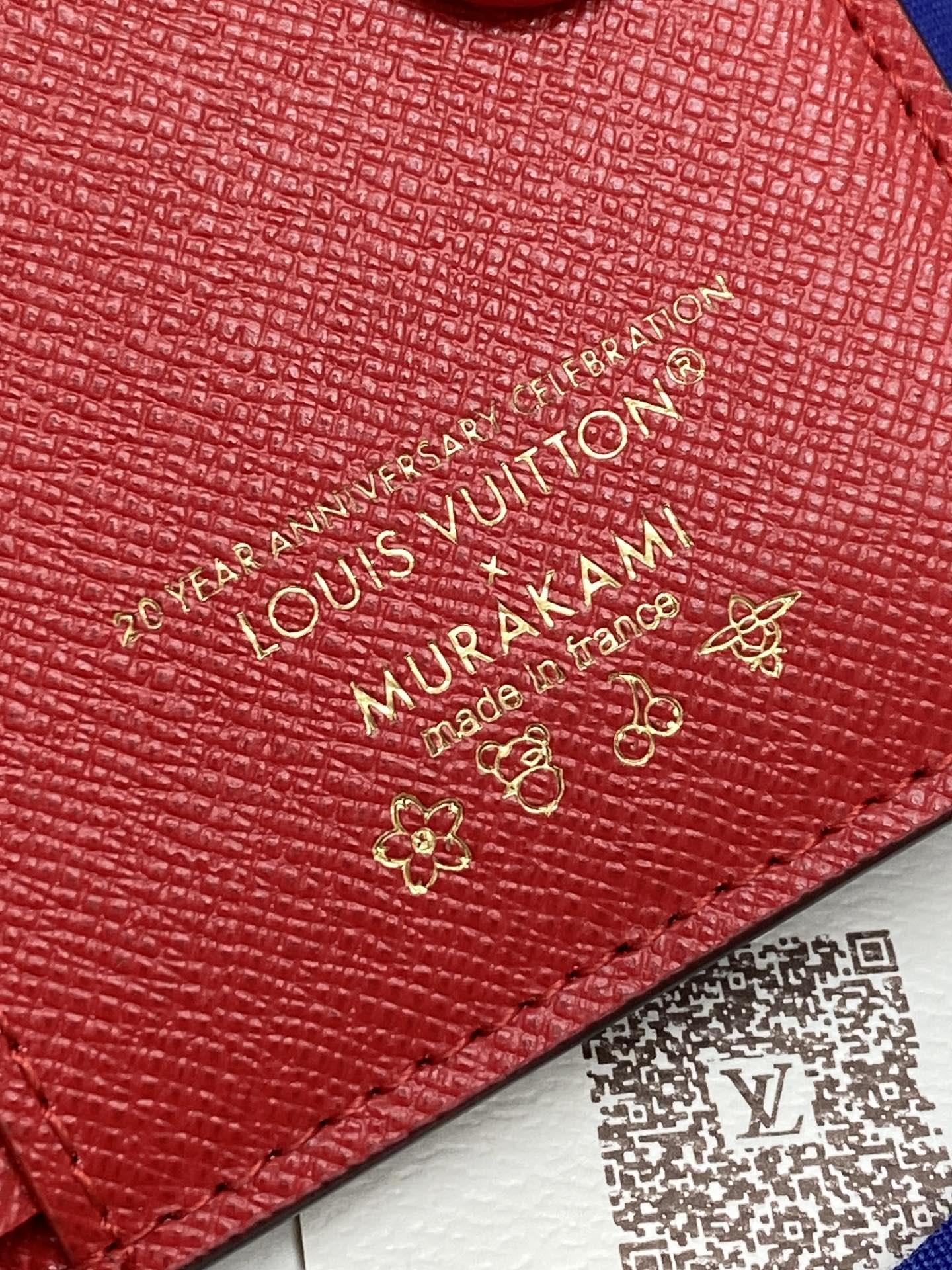 TOP Louis Vuitton LV Wallet Monogram with Cherry Pattern 11.5x1.5x9cm - Brown