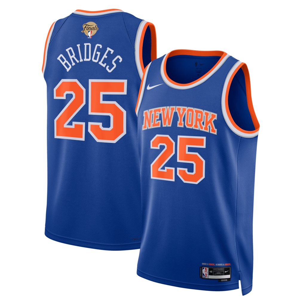 Mikal Bridges New York Knicks 2026 Finals Jersey - Blue