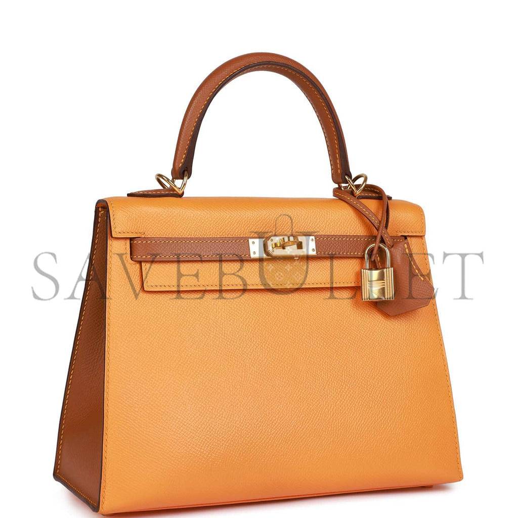 HERMES KELLY 25 EPSOM GOLD HARDWARE (25*17*7cm)
